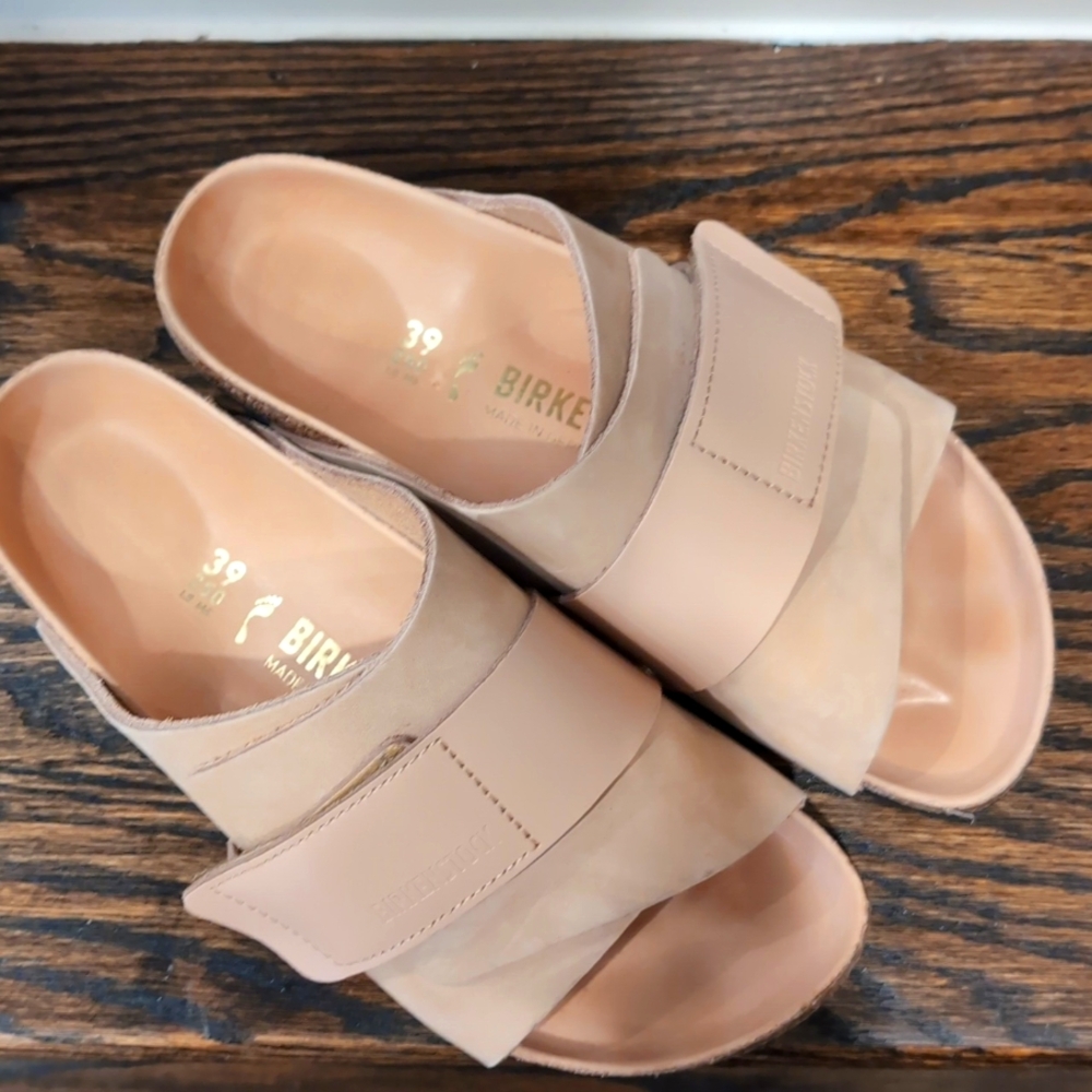 Birkenstock Kyoto-Nubuck New Beige - Size 39/ US 8 Med/Narrow